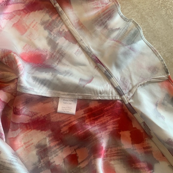 PARKER modern romantic ruffled silk dress, hi-lo, ruffles, sleeveless. M EUC - Picture 15 of 17